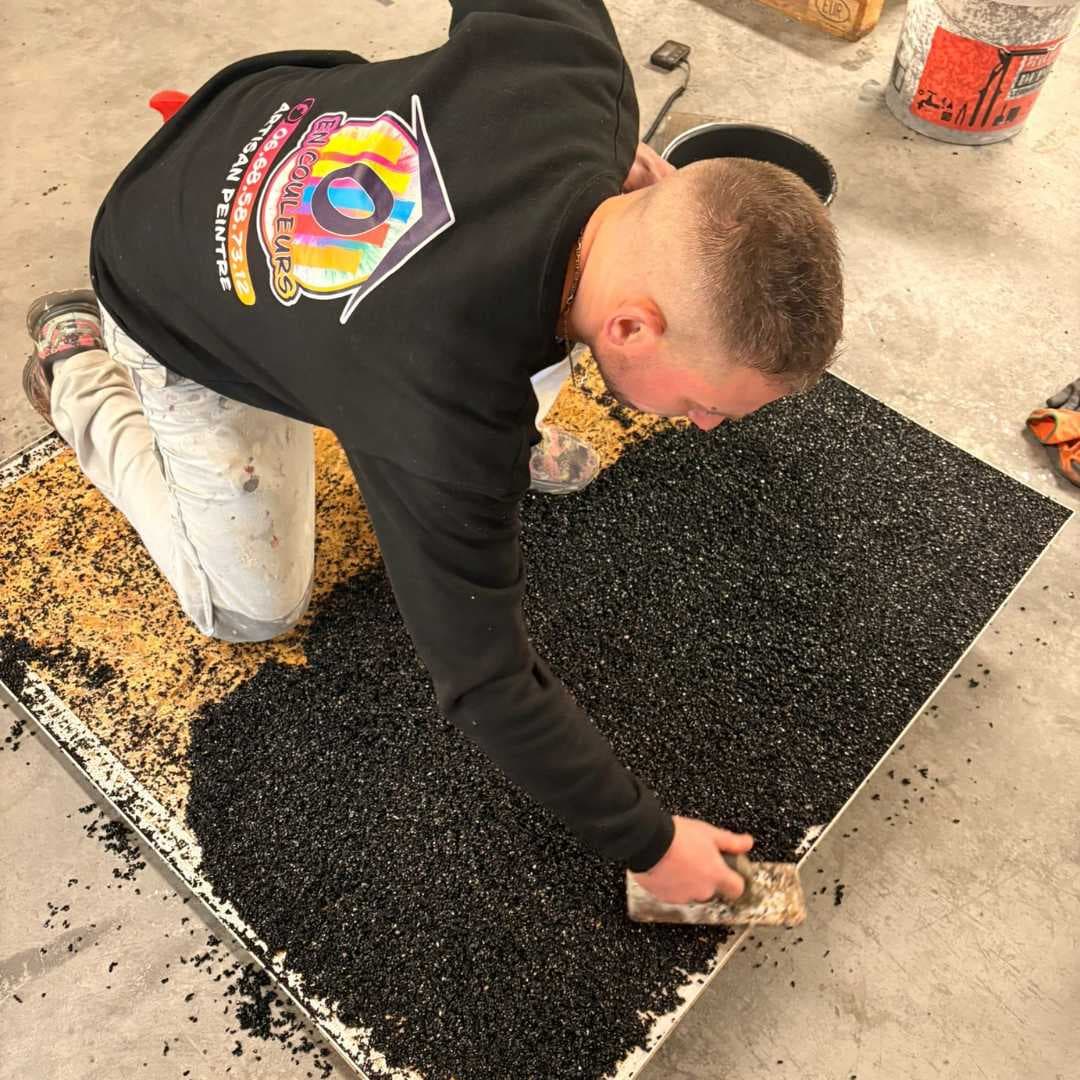 Formation moquette de pierre en atelier